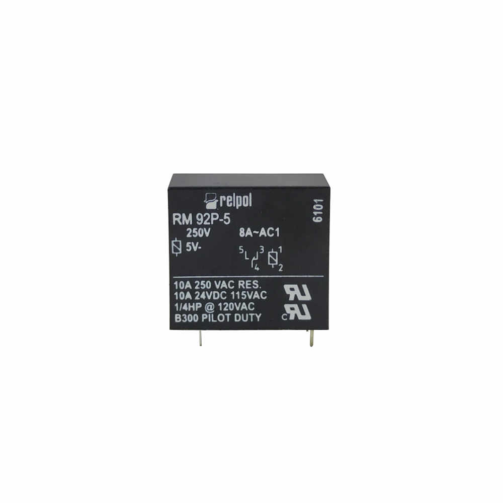 349-761 Relé 5v 10a inv. simpl. 3+2p. rm92p-5 relpol