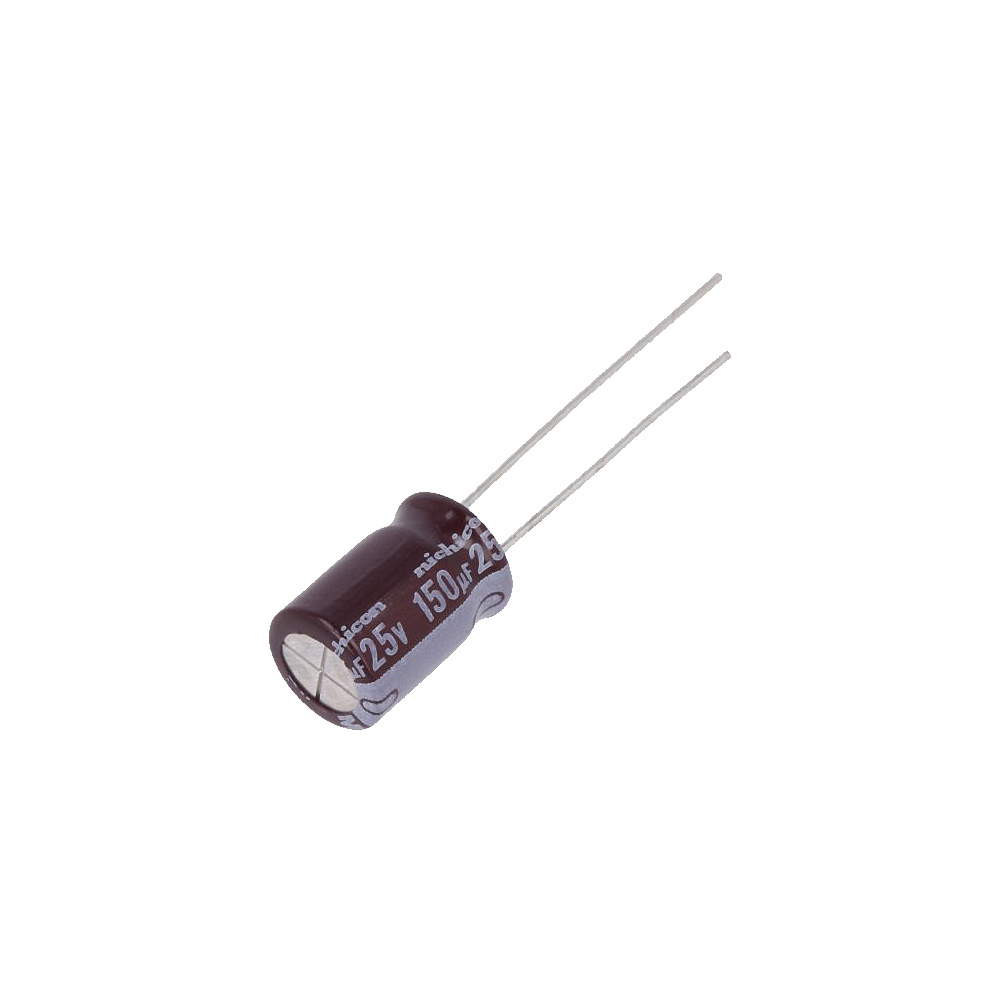 395-10 Condensador electr. 150uF 25v 6x11mm