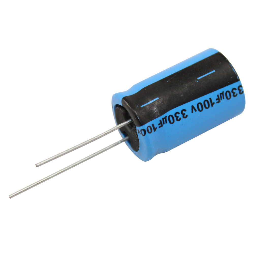 409-64 Condensador electr. 330uF 100v 16x32a