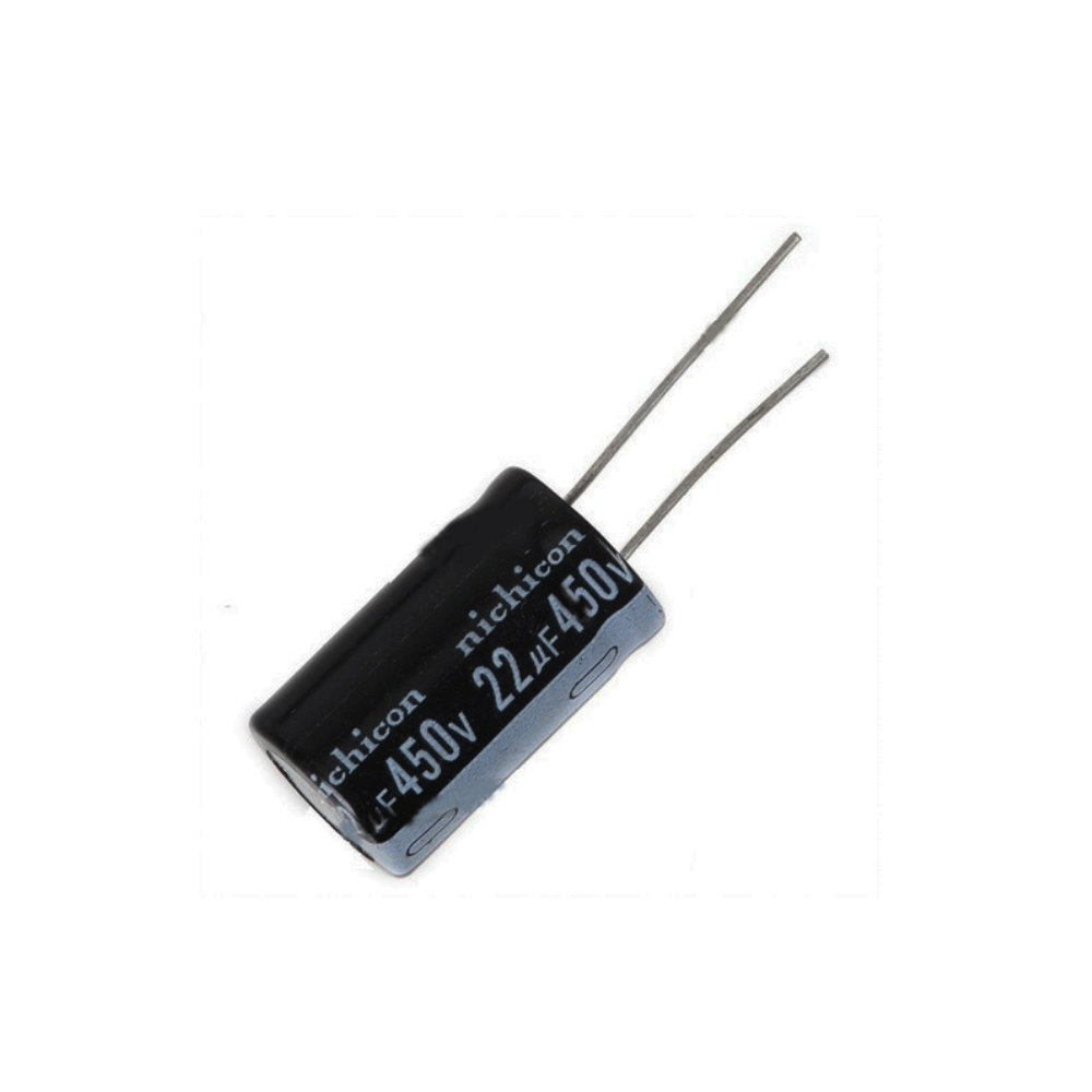 413-41 Condensador electr. 22uF 450v 13x25mm