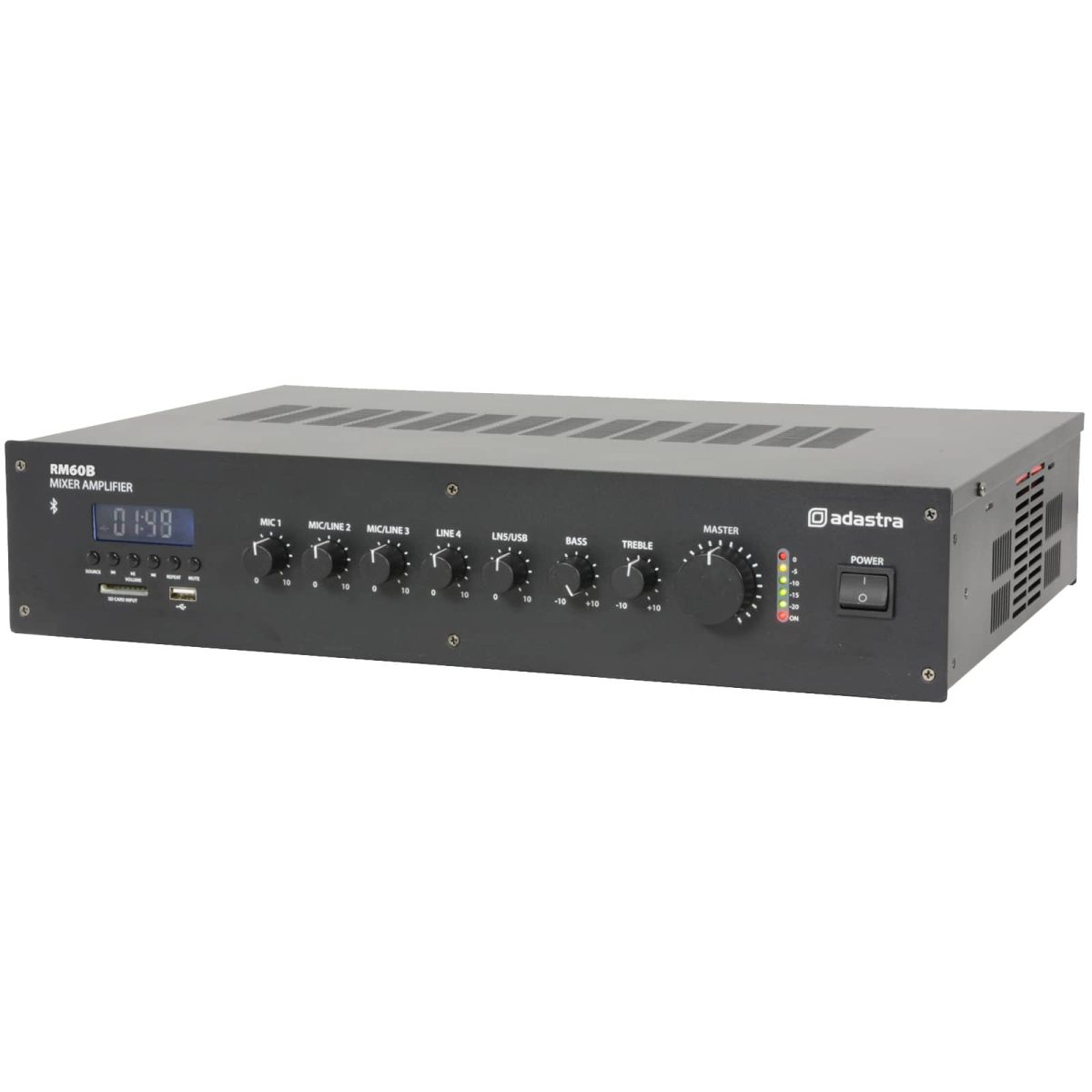 1001.7872 Amplificador sonor. 60w 100v 3mic+2lin +usb+blu rm60b