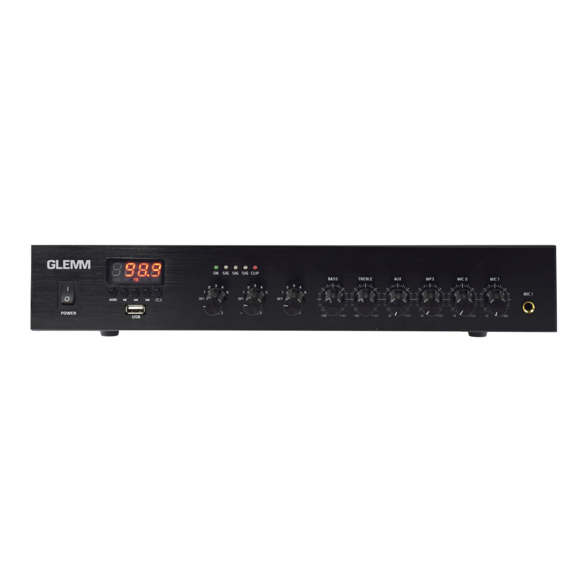 1001.8480 Amplificador sonor. 480w 8r/100v 3-Z usb+fm+mp PAA480tm