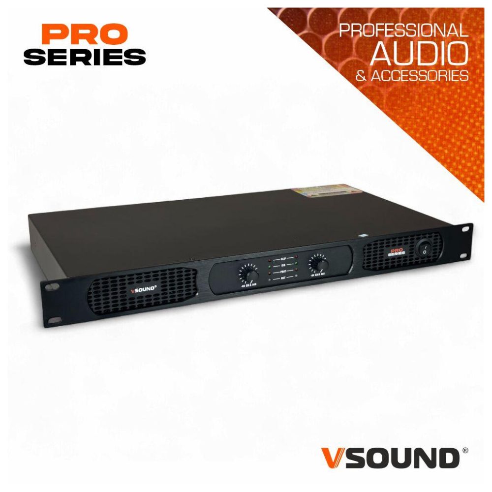 1001.amp2000 Amplificador 1000+1000w 4R Digital 19" VSDAMP2000 Vsound