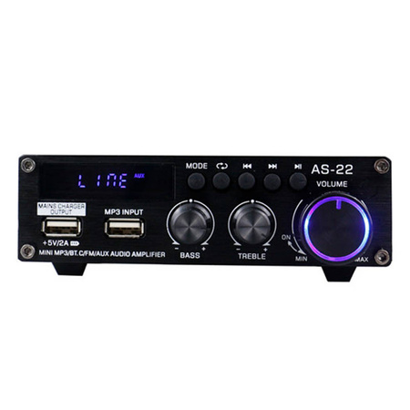 1001.as22 Amplificador 45w+45W Usb+Rca+Blu+jack AS-22 Blitzwolf