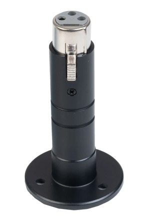 1047.163 Base p/micro XLR redonda preta aparaf. RS-163 Fonestar