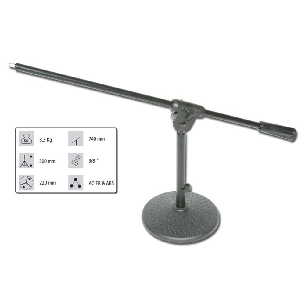 1047.310 Suporte micro mesa girafa ext. preto tmic20