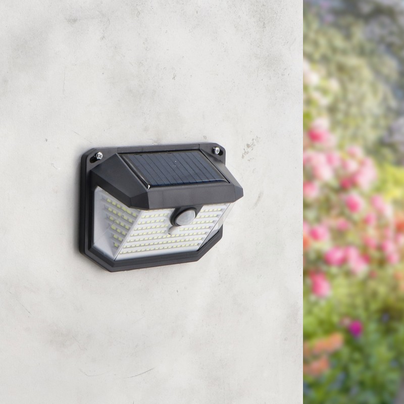 1054.LM6430 Projector solar c/painel+sensor 5w 6000k IP65 Venus