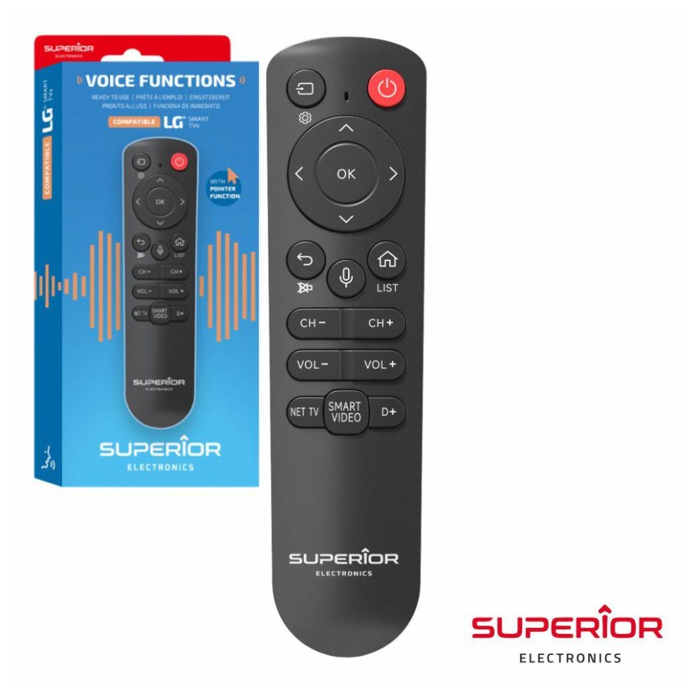 Comando p/tv equivalente LCD/smart LG COMLGVOICE