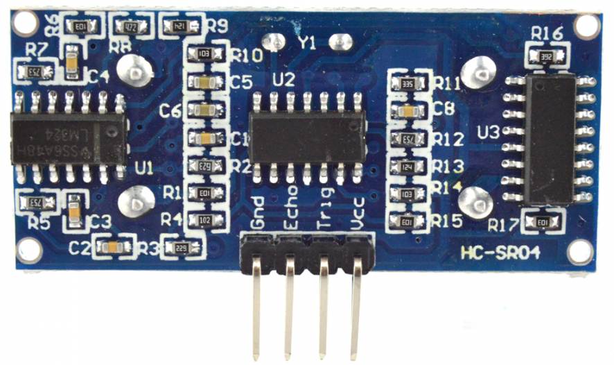 Placa funduino, modulo sensor ultrasons HC-SR04