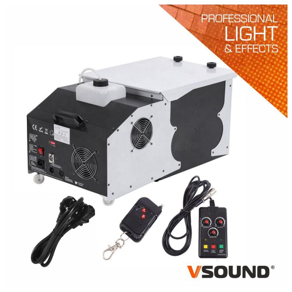 1600.3000G Maquina de fumos 3000w prof c/com+dmx+gelo Vsound