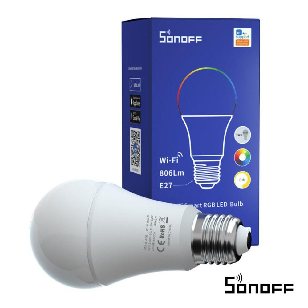 1600.449RGB Lampada E27 leds RGB 10w c/WIFI Tuya LLE27G10RGBf