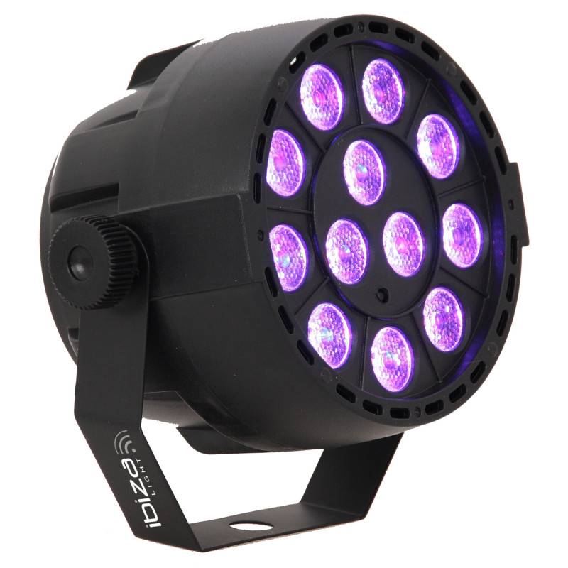 1600.7362 Projector mini dmx leds UV 12x2w PAR-MINI-UV IBIZA