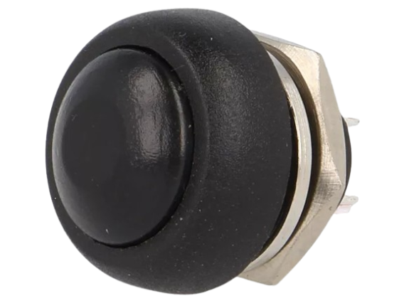 334.47 Botao pressão norm. aberto red. preto 330-/ps33bbk