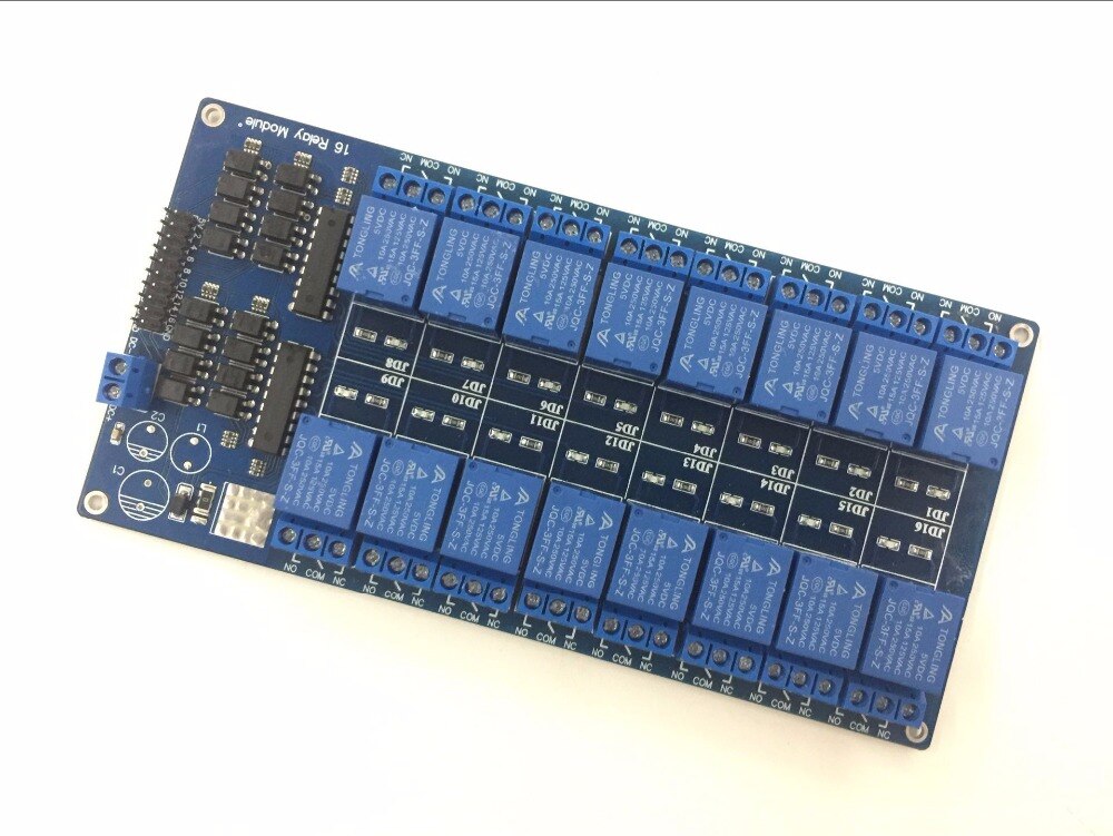 971.1575-016 Placa funduino, modulo 16 relés 5v 2Canais RL016