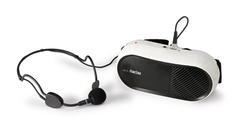 FAP-10 Micro cabeça amplificado p/cinta 10w+aux fap-10 fo