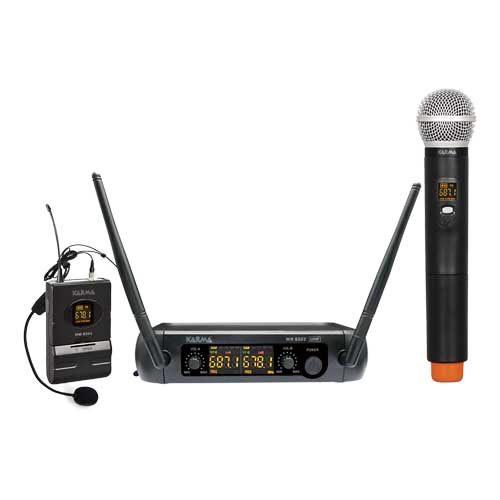 SET8202PL Micro s/fio duplo mão/cab UHF SET8202PL Karma