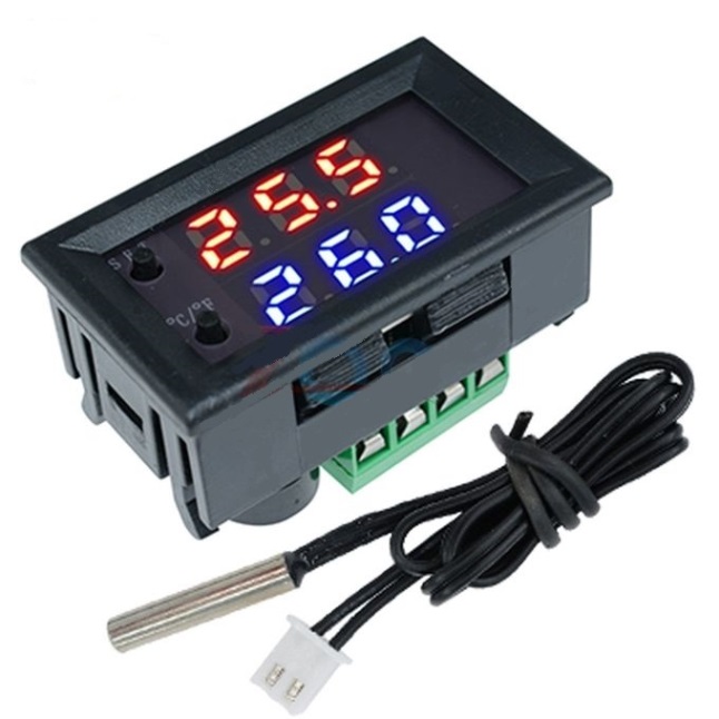 md0737 Termostato digital c/sonda temperat. dupla 12Vdc W